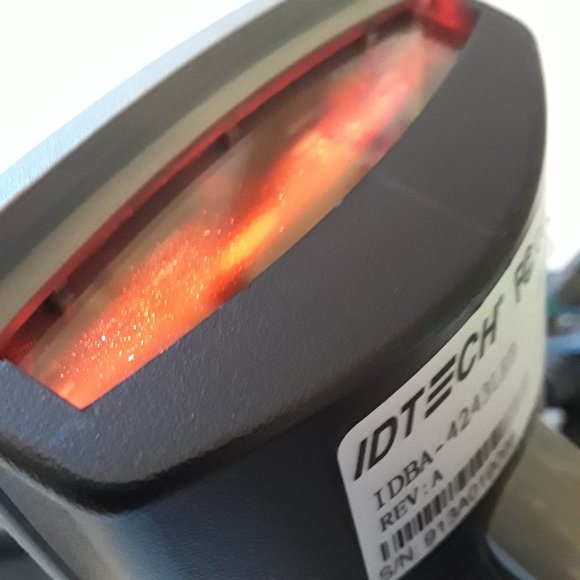 IDTECH IDBA-4243LRB CORDLESS HAND HELD USB BARCODE SCANNER USB CHARGER STAND - Picture 4 of 7